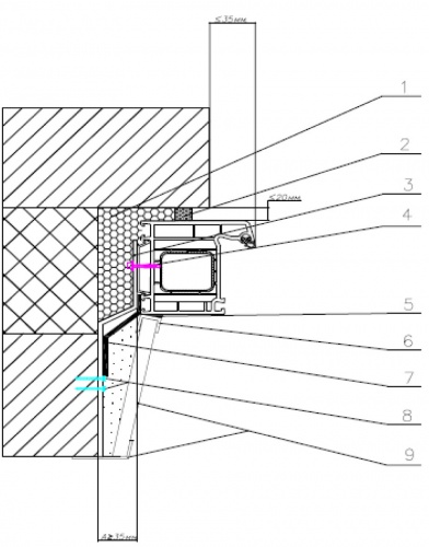 Узел Примыкания Окон Dwg
