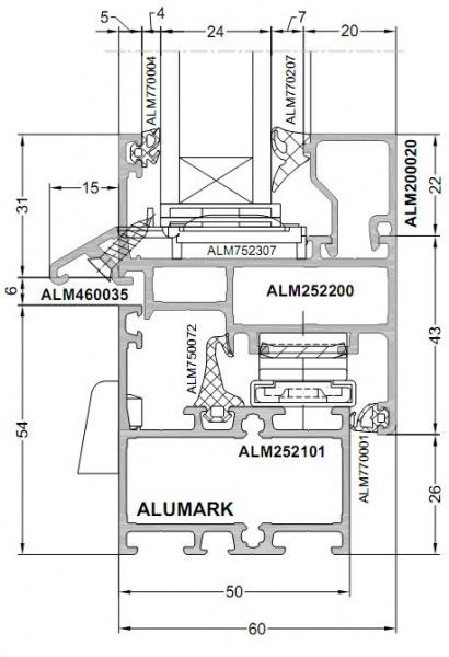Файл:Uzel nizhnii alumin profil Alumark S50.JPG